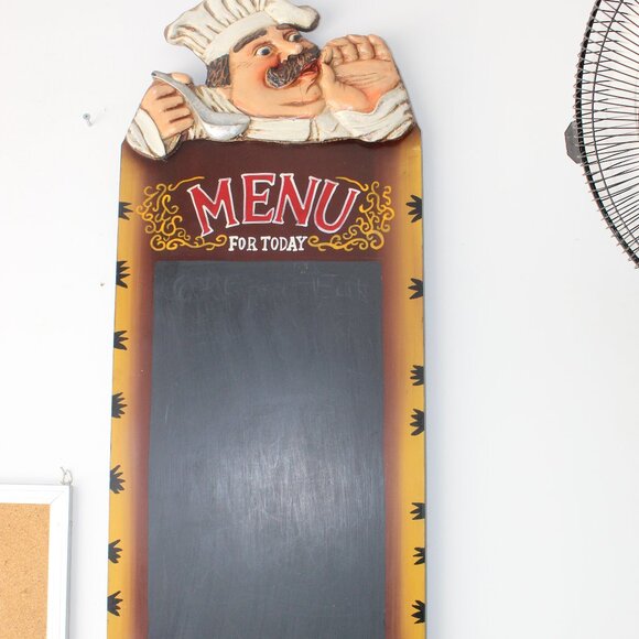 Chef menu for today chalk board , menu board , restaurant menu - Picture 1 of 4